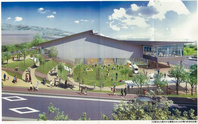 切妻型の「大屋根」が特徴的なデザイン　　計画案が公表された富士市総合体育館_f0141310_08003573.jpg