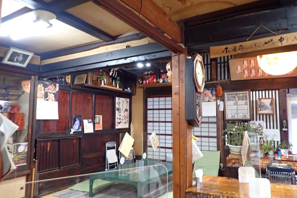 奈良井宿は 越後屋 で天笊 ぶん屋の抽斗
