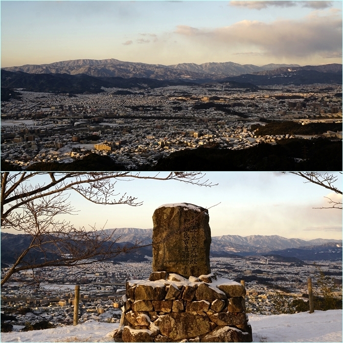 雪景色の四王寺山。_f0016066_17161944.jpg