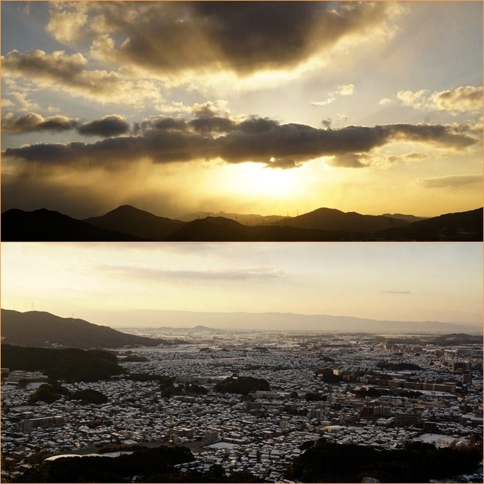 雪景色の四王寺山。_f0016066_17164302.jpg