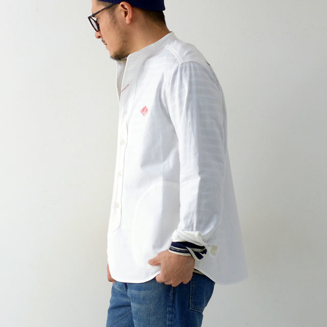 DANTON [ダントン] M\'s L/S OXFORD NO COLLAR SHIRTS [JD-3607YOX]_f0051306_09325903.jpg