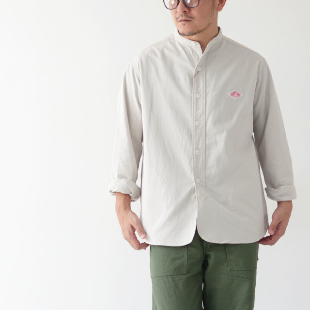 DANTON [ダントン] M\'s L/S OXFORD NO COLLAR SHIRTS [JD-3607YOX]_f0051306_09325907.jpg