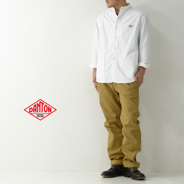 DANTON [ダントン] M\'s L/S OXFORD NO COLLAR SHIRTS [JD-3607YOX]_f0051306_09325931.jpg