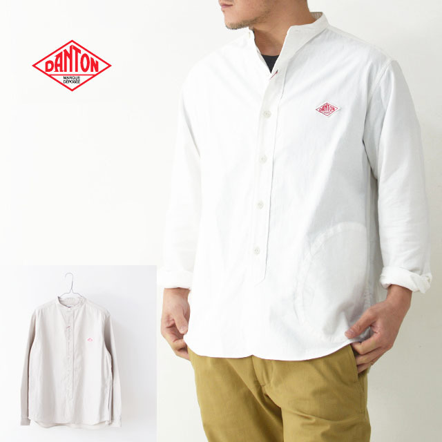 DANTON [ダントン] M\'s L/S OXFORD NO COLLAR SHIRTS [JD-3607YOX]_f0051306_09325963.jpg