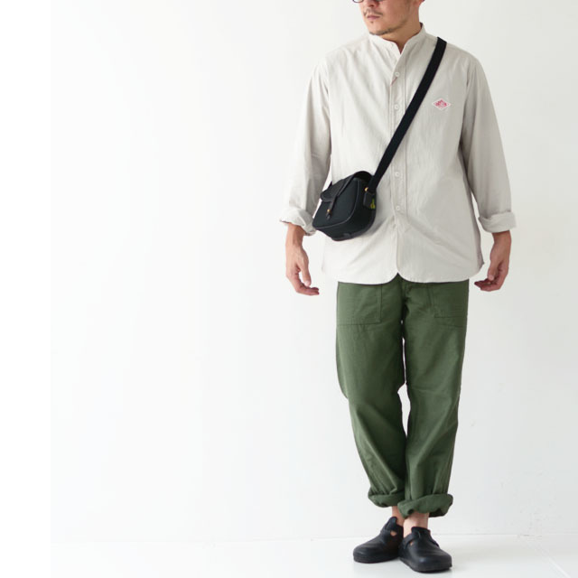 DANTON [ダントン] M\'s L/S OXFORD NO COLLAR SHIRTS [JD-3607YOX]_f0051306_09331697.jpg