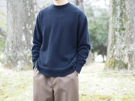 【AURALEE】COTTON LINEN CUT SHAGGY KNIT Namu Shop - Auralee Cotton Linen Cut Shaggy Knit Pullover