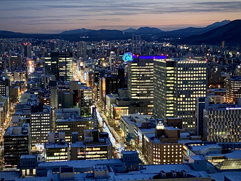 2022年1月 『札幌、夜の冬景色』 January 2022 \"Winter Night Scenery in Sapporo\"_c0219616_15394130.jpg