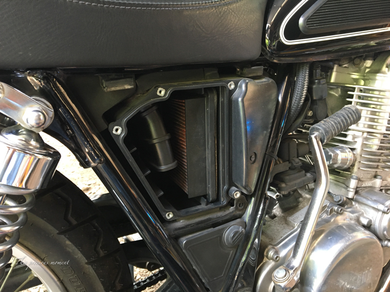 SR500レプリカハンドルに交換/エアークリーナー フィルター SR500レプリカハンドルに交換/エアークリーナー フィルター