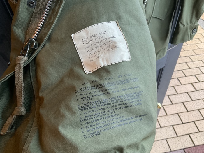 50\'s U.S.M.C. M-51 field jacket (mint condition)_e0343648_22240751.jpeg