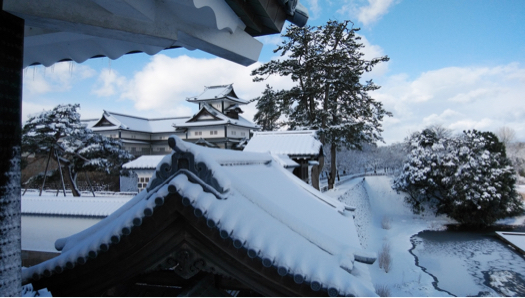 まさかの大雪、雪の金沢城と21世紀美術館_b0151911_22342426.jpg