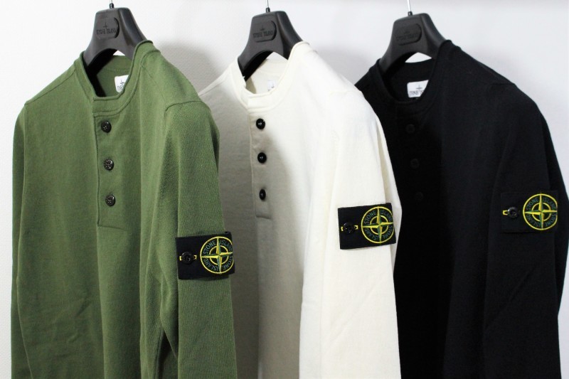 STONE ISLAND ヘンリーネックニット : COSMIC STONE ISLAND ヘンリーネックニット : COSMIC