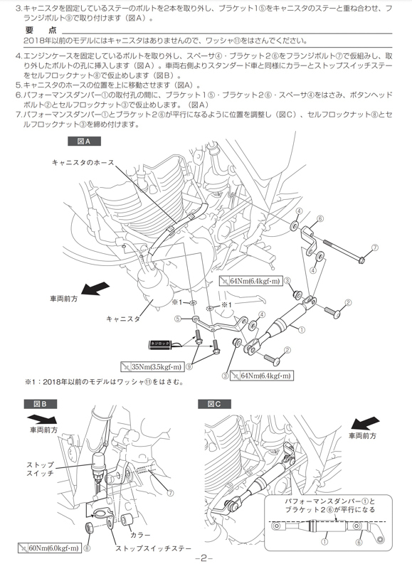 SR400パフォーマンスダンパー 取り付け : 田舎暮らしで色々DIY