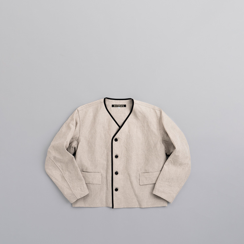 HAVERSACK/STAND COLLAR JACKET/WHITE/M