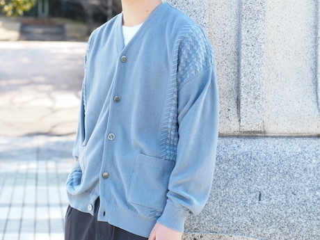 超激得大人気】 UNABARA CARDIGAN PALE BLUE YASHIKI 22SS CUyFn