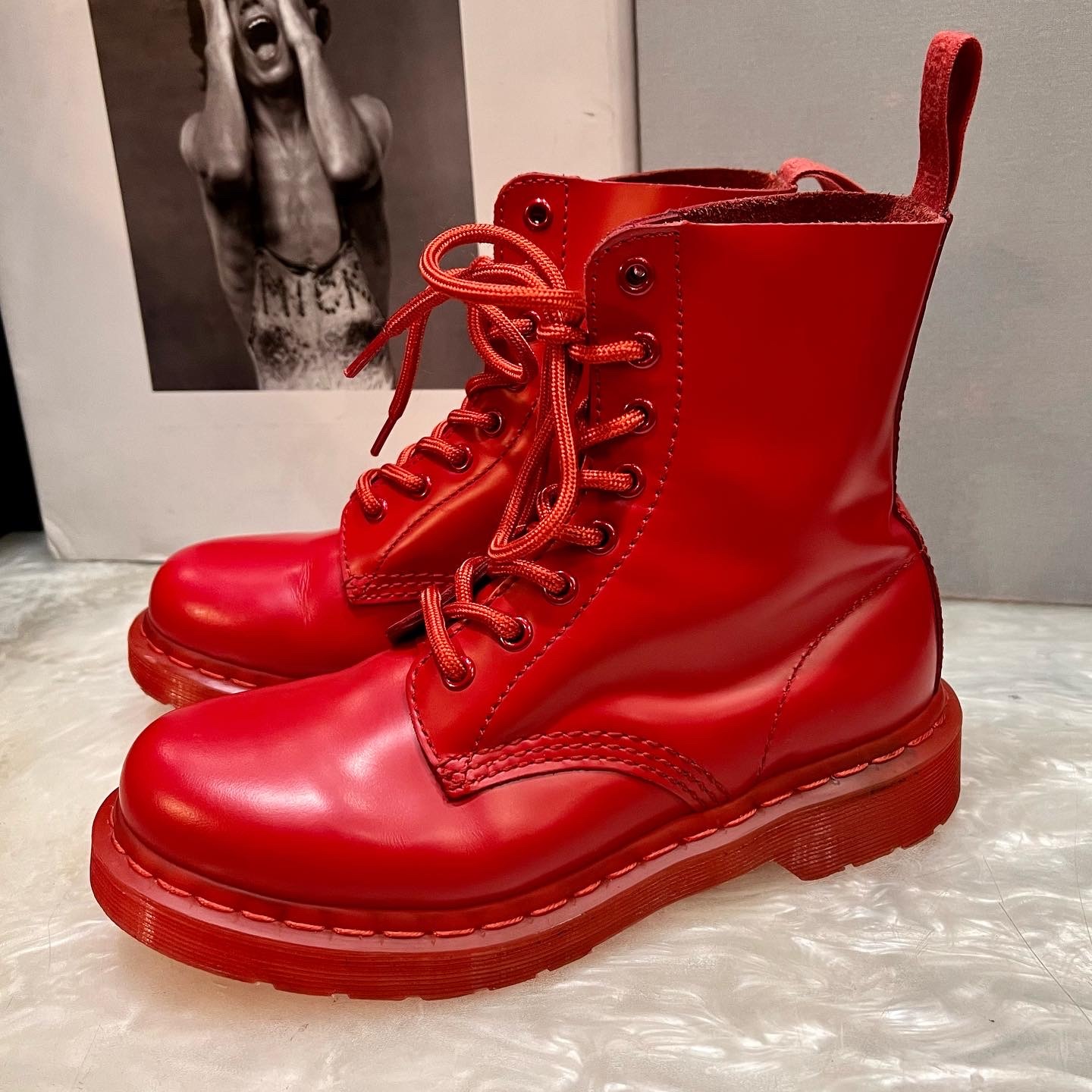 Dr.Martens 1460 Pascal poppy red mono/ドクターマーチン : アンティークショップ 506070mansion  札幌 買取もやってます！