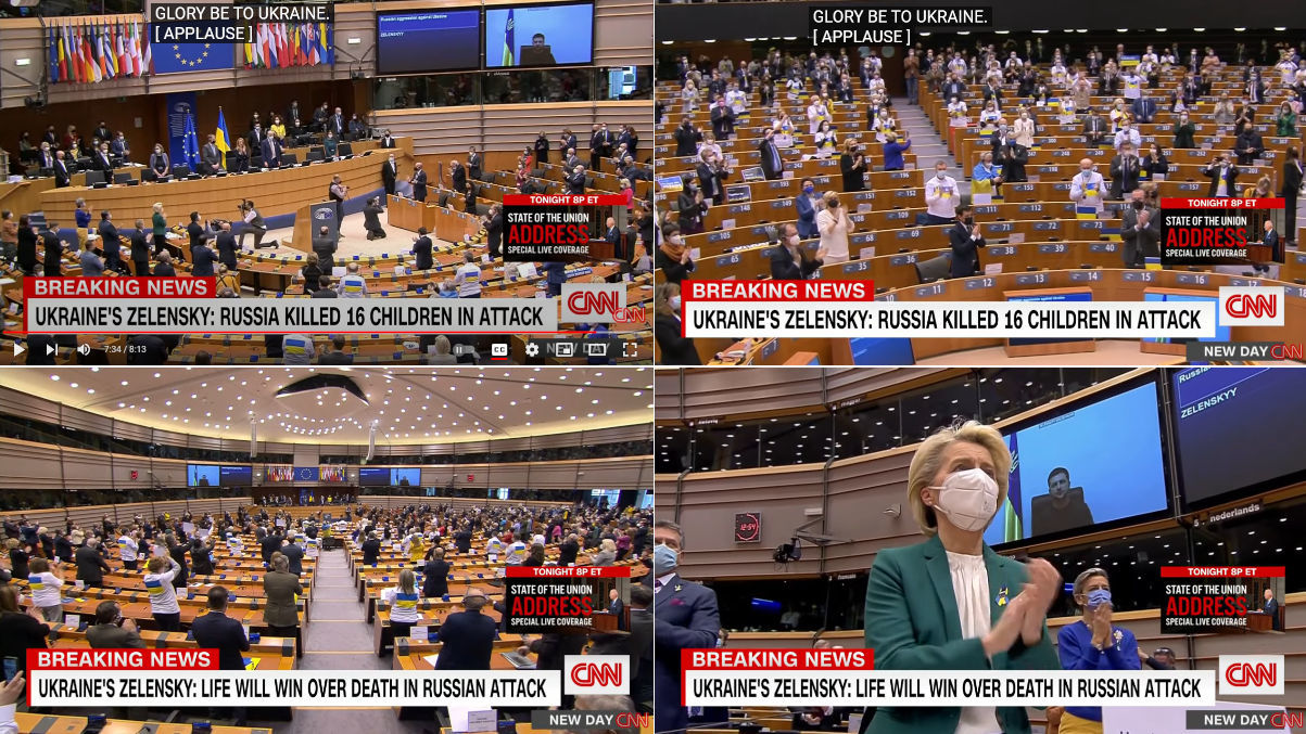 ゼレンスキー大統領の欧州議会演説で、同時通訳さん、泣き崩れそうになる_b0007805_04283667.jpg