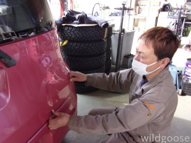 MK22S モコ 板金中(*´∀`)_c0213517_15174727.jpg
