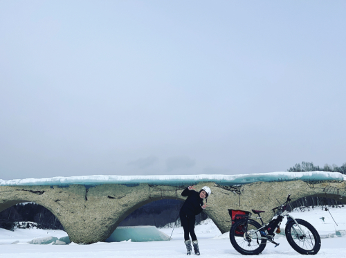 【幻の橋】FATBIKEで糠平湖氷上サイクリングしてきました！_d0197762_12151917.jpg