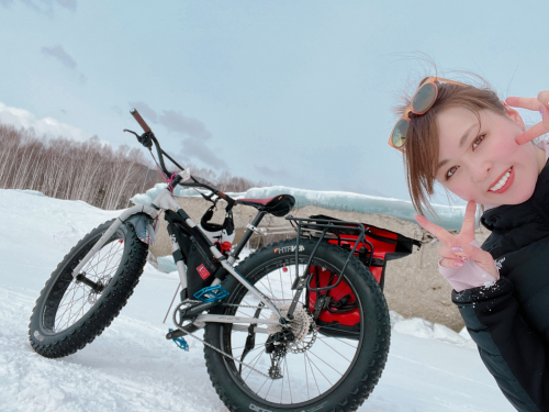 【幻の橋】FATBIKEで糠平湖氷上サイクリングしてきました！_d0197762_15040364.jpg
