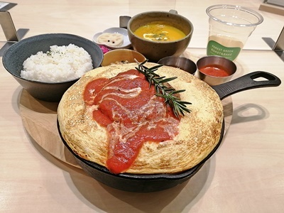 ふわふわスフレのオムレツハンバーグ_d0390217_14233525.jpg