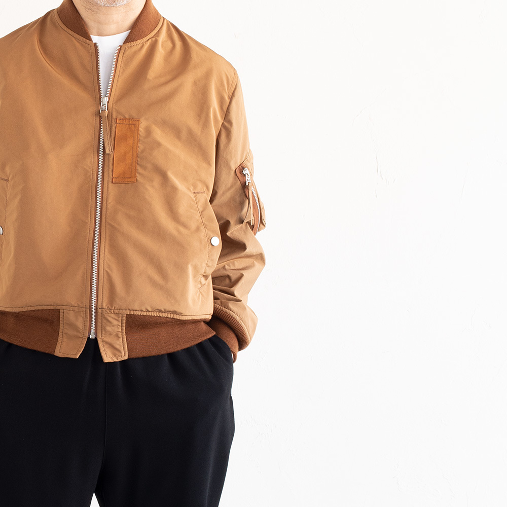 COMME des GARCONS HOMME Ester Nylon MA-1 [HI-J011-051][Beige