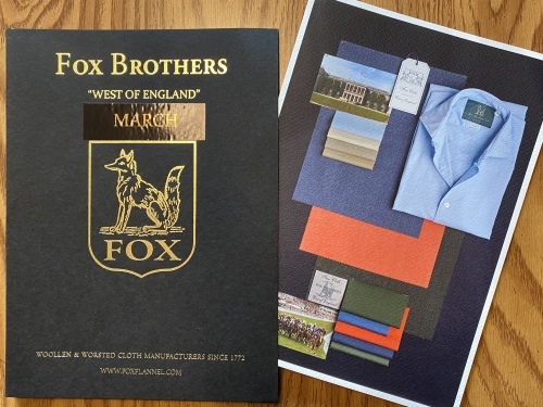 2022 春夏の新着!お誂え向け 「FOX BROTHERS」 MARCH 編_c0177259_18051589.jpeg