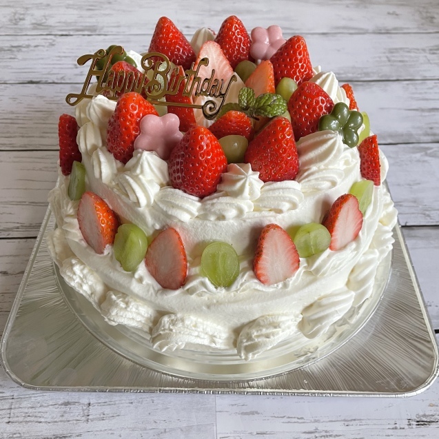 春色バースデーケーキ To スノーボールクッキー パンのちケーキ時々わんこ 春色バースデーケーキ To スノーボールクッキー パンのちケーキ時々わんこ