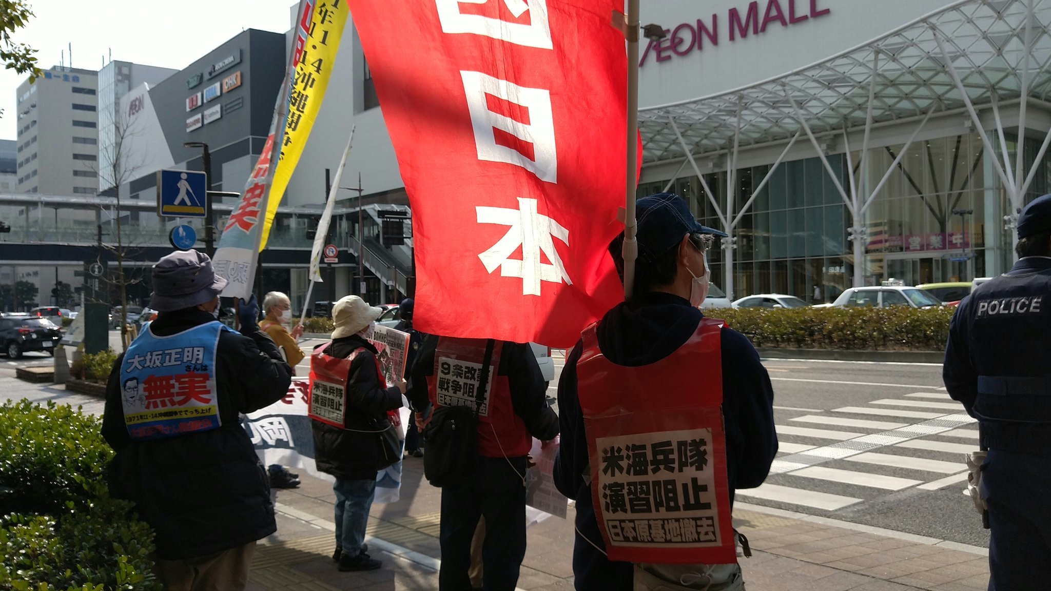 ３月６日、改憲・戦争阻止！大行進岡山が春闘行動_d0155415_22583891.jpg