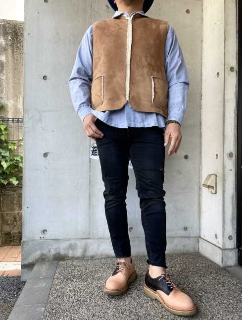 FAKE MOUTON VEST 当店別注★ COLD BREAKER_d0152280_15093205.jpeg