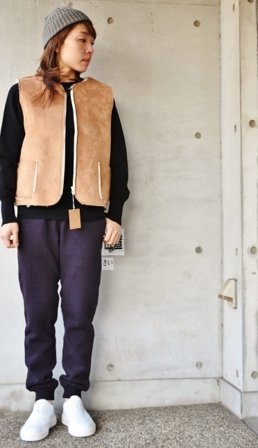 FAKE MOUTON VEST 当店別注★ COLD BREAKER_d0152280_15230502.jpg