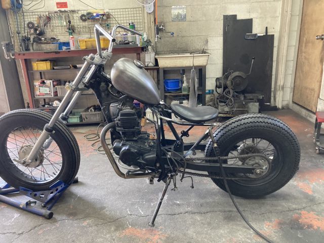 TW200 カスタム K様号 タンク装着!_a0164918_17533723.jpg