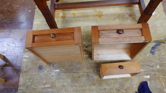 ライティングビューロー お直し : KAKI CABINETMAKER