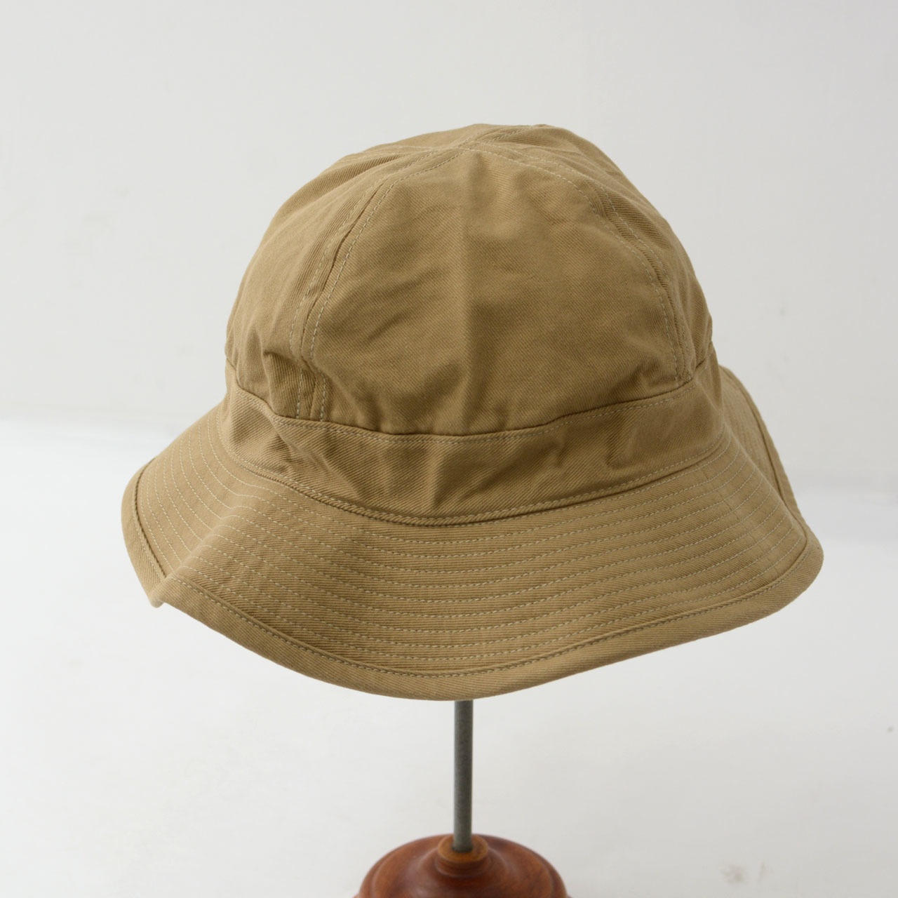 正規品質保証】 Orslow オアスロウ：US NAVY HAT BROWN レザー 帽子