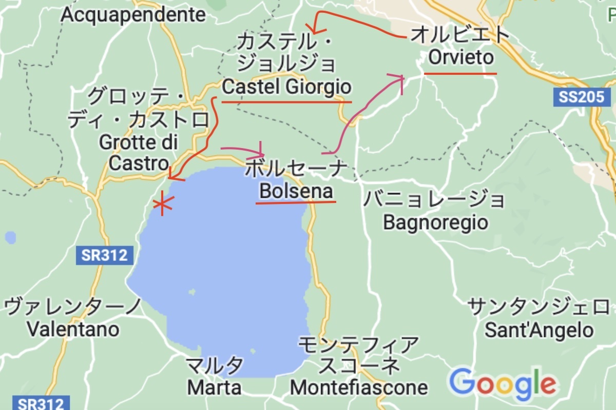 オルヴィエートからボルセーナ湖へ 散歩して確認 椿の森_f0234936_23070082.jpg