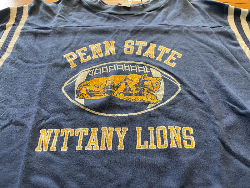 3月17日（木）入荷！８０ｓ PENN STATE　all cotton Artex フットボール　Tシャツ！_c0144020_11063950.jpg