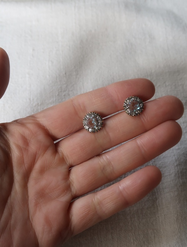 サフィレットのピアス : 満月アンティーク