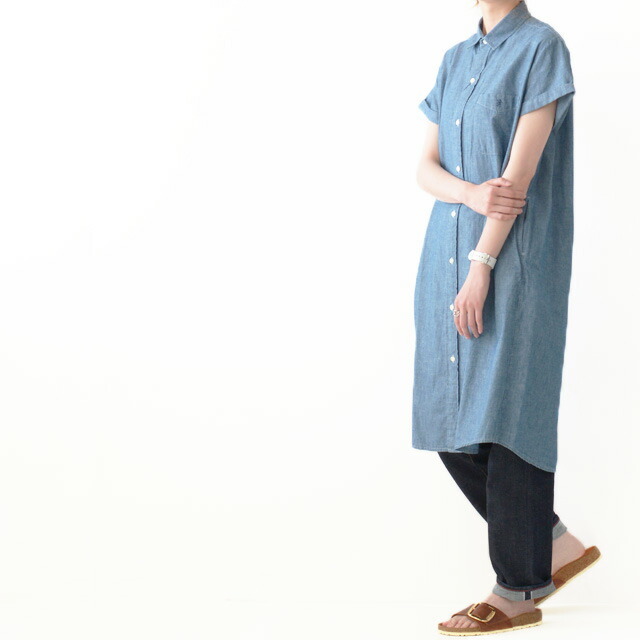 Gymphlex [ジムフレックス] CHAMBRAY S/S SHIRT ONE PEACE [J-1098 COD]_f0051306_11013741.jpg
