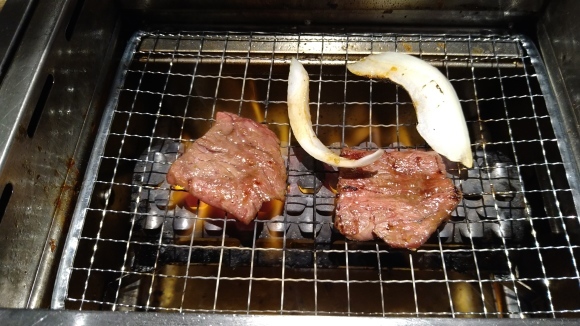 3/23 焼肉ライク立川南口店 匠カルビ&ハラミセットチョレギサラダ付き、生ビール_b0042308_23160175.jpg