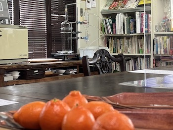 3月の香りの図書室は持ち寄り柑橘の蒸留会でした〜_a0191183_22312922.jpeg