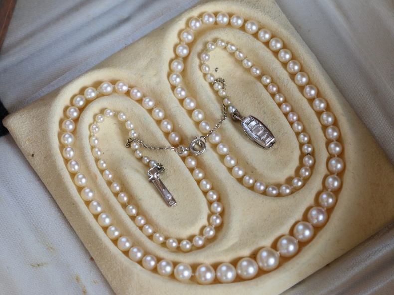 △オールドミキモト 一連 パールネックレス 真珠 ヴィンテージ 【貴重