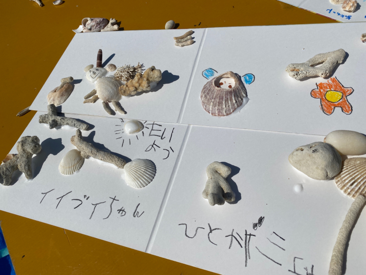 青空ようちえん〔週末〕海辺の絵本づくりwithチムドンドンおきなわ(3/13)海の宝物を詰め込んだ世界にひとつの絵本づくり。素敵な絵本がたくさんできました!_d0363878_21010194.jpg