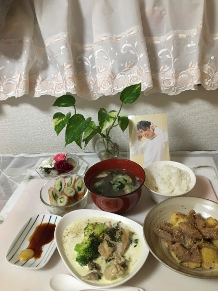豚肉と鳴門金時の甘辛焼き_b0417696_09201328.jpeg