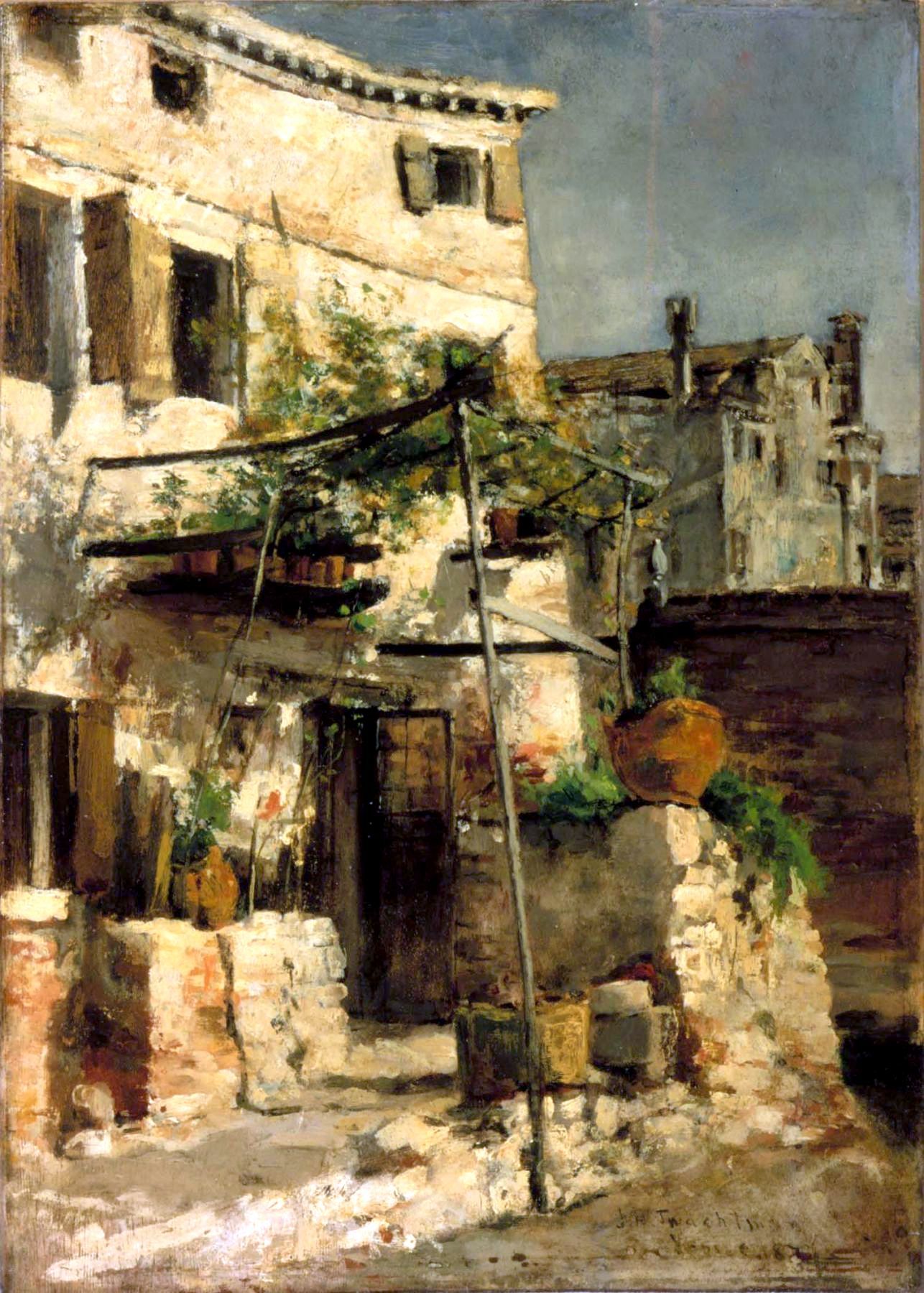 ジョン・ヘンリー・トワックトマン、「CANAL SCENE, HOLLAND」 ジョン・ヘンリー・トワックトマン、「CANAL SCENE, HOLLAND」 ジョン