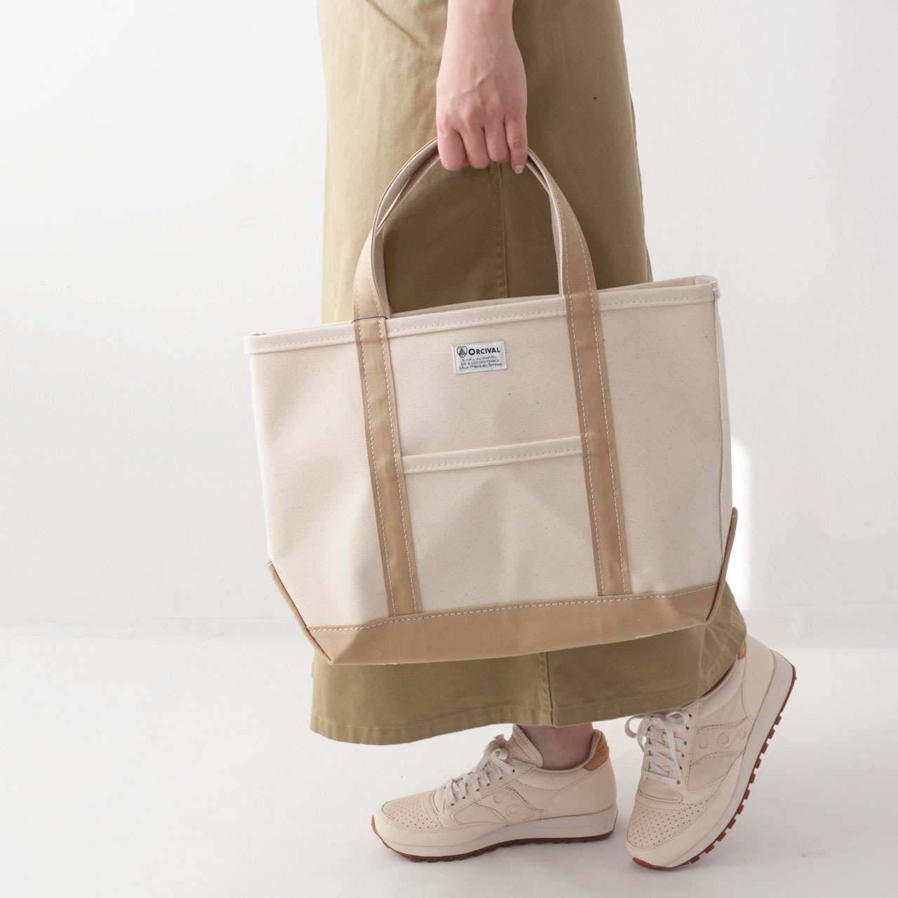 ORCIVAL[オーチバル・オーシバル] CANVAS TOTE LARGE / BY COLOR [RC-7042HVC ]_f0051306_09074230.jpg