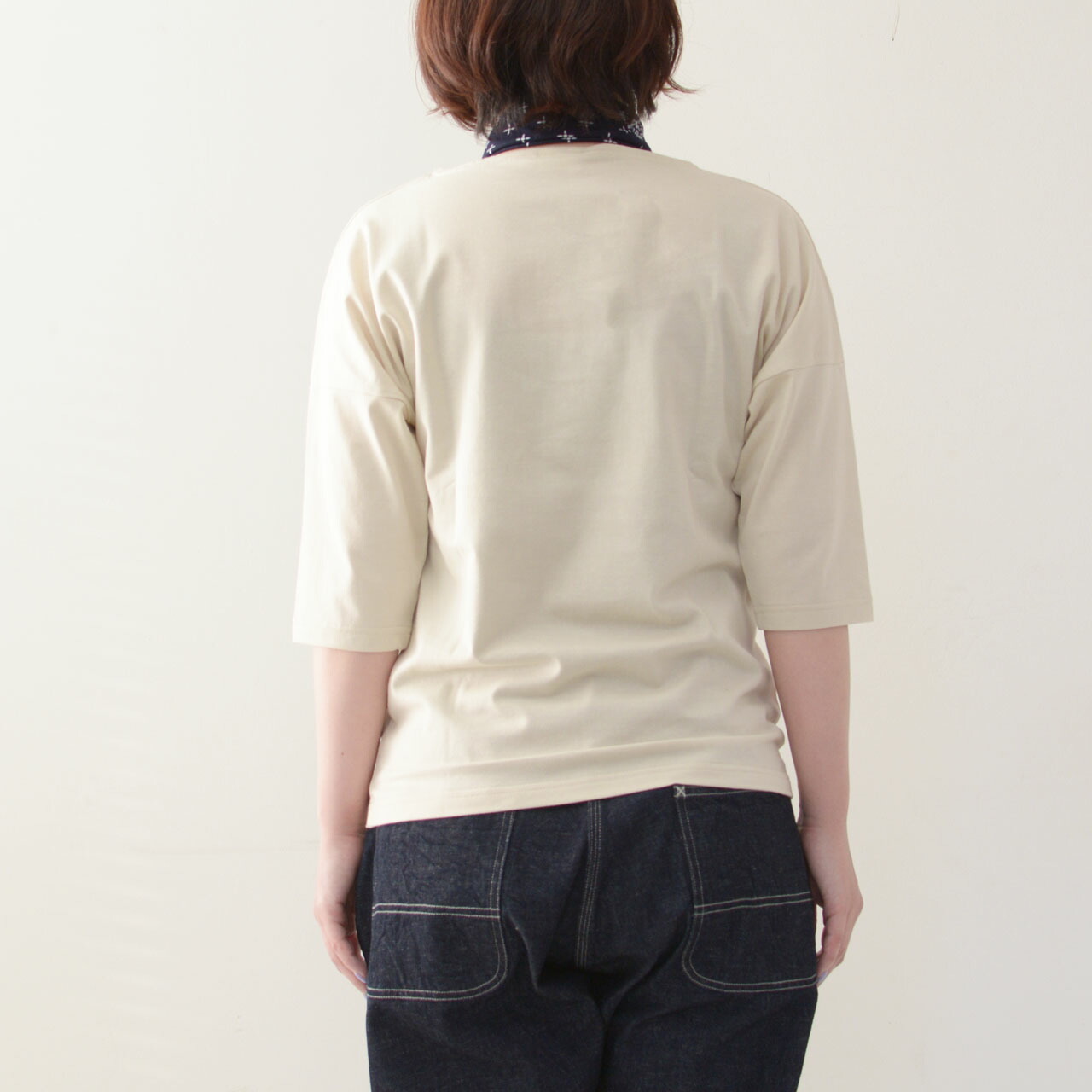 ORCIVAL [オーチバル・オーシバル] W 40/2 BOATNECK DROP SHOULDER HALFSLEEVE SOLID [OR-C0065 BFJ]_f0051306_09140821.jpg