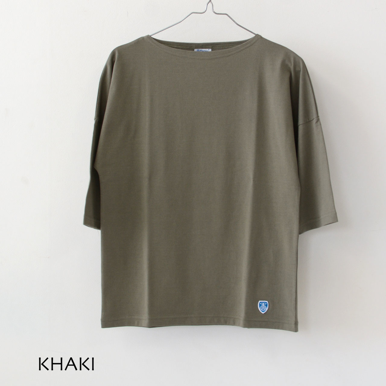 ORCIVAL [オーチバル・オーシバル] W 40/2 BOATNECK DROP SHOULDER HALFSLEEVE SOLID [OR-C0065 BFJ]_f0051306_09141972.jpg