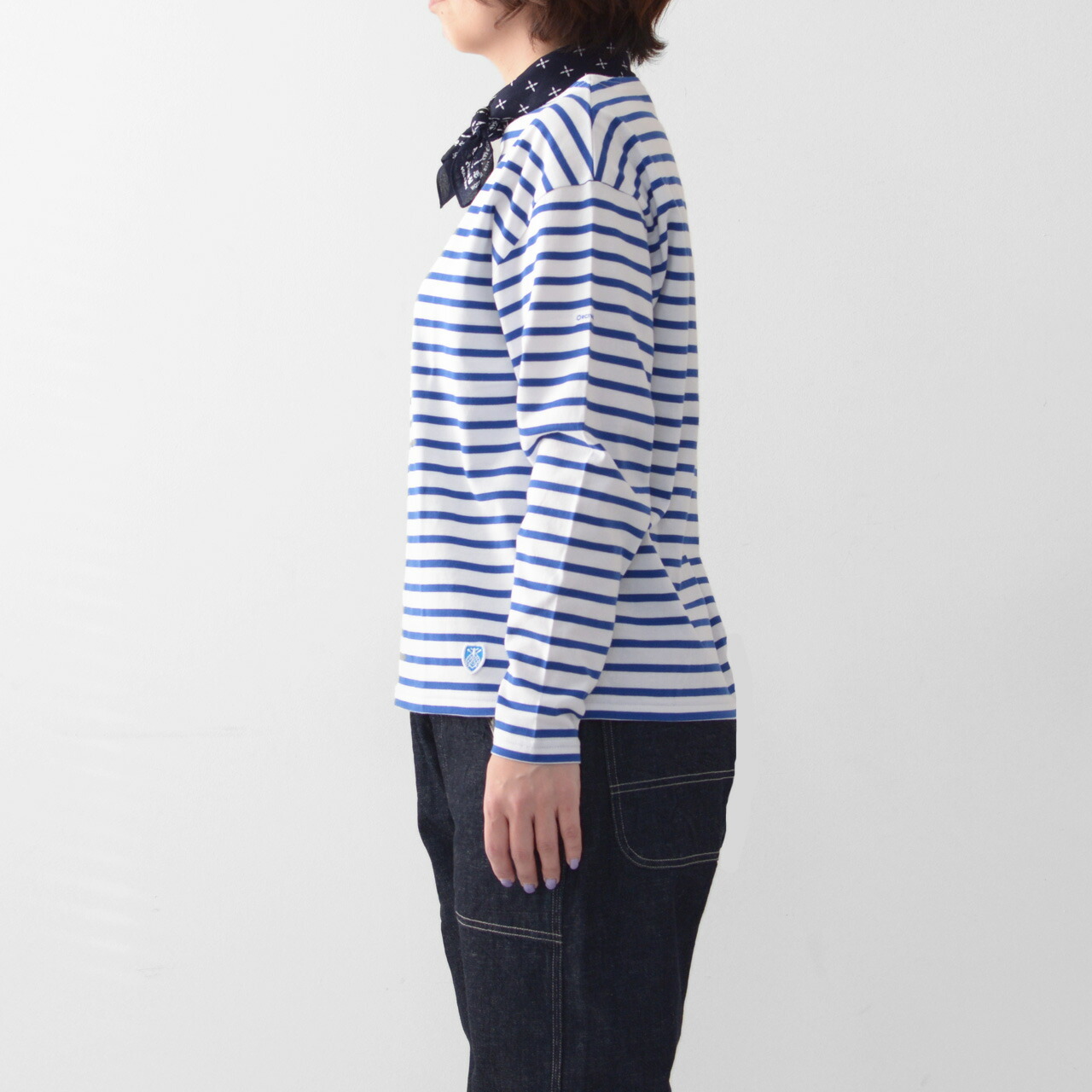 ORCIVAL [オーチバル・オーシバル] W 40/2 BOATNECK DROP SLEEVE BORDER [OR-C0063 BFJ]_f0051306_09272136.jpg