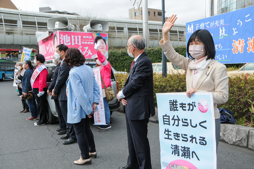 清瀬市長選 池田いづみ候補の訴え_b0190576_23422801.jpg