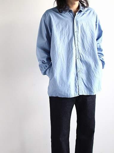 S H FOR ERA. EXCLUSIVE SHIRT (CHAMBRAY) / BLUE (MENS)_b0139281_16044731.jpg