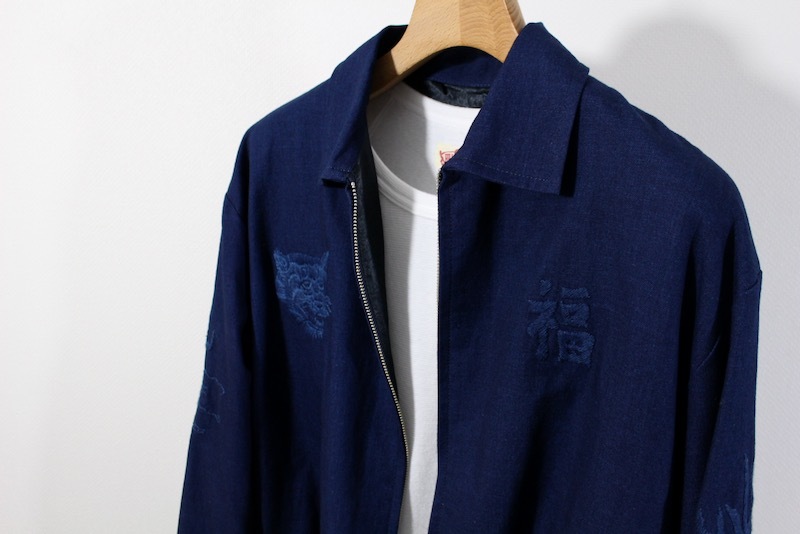 BLUE BLUE JAPAN インディゴソフトツイル フジトサクラジャパジャン
